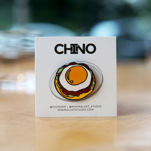 CHINO HK x Minimalust: Chicken & Egg Tostada Enamel Pin